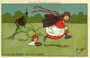 Frightened Prints: J Hassall. Little Miss Muffet