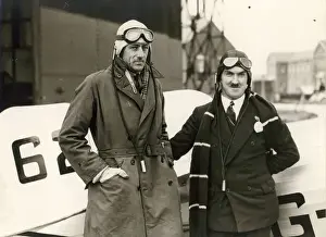 J K C Baines, right, and F / O H D Gilman