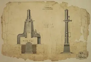 Bridgewater Prints: J Nasmyths patent steam hammer