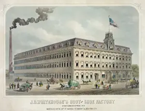 Poughkeepsie Prints: J. O. Whitehouses boot and shoe factory, Poughkeepsie, N. Y