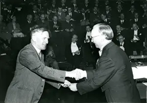 Barnes Prints: J. W. Barnes, left, is presented with his Royal Aeronauti?