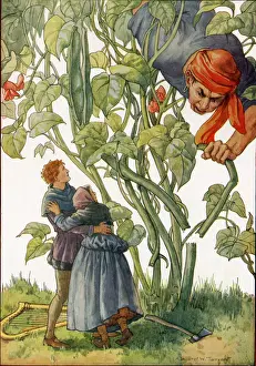 Stories Prints: Jack and The Beanstalk by Margaret Tarrant