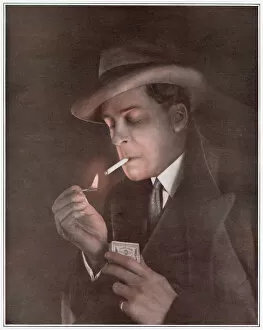 Images Dated 20th November 2019: Jack Buchanan smoking