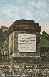 Rebel Prints: Jack Cade's Stone - Heathfield, East Sussex