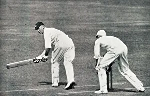 Jack Hobbs sweeps ball to long leg