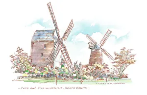 Jack and Jill Windmills, Sussex
