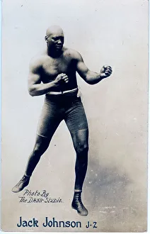 Jack Johnson, First Black Heavyweight Champion (circa 1912