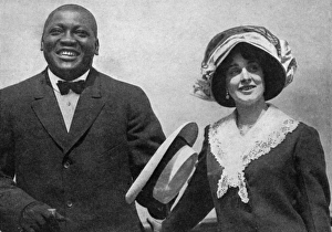 Jack Johnson and his first wife Jack Johnson and his first wife