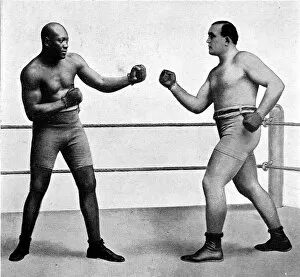 Johnson Collection: Jack Johnson and James Jeffries, 1910
