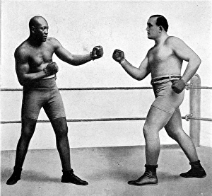 Jack Collection: Jack Johnson and James Jeffries, 1910