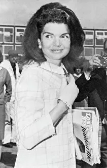 Swinging Collection: Jackie Kennedy carrying London Life magazine