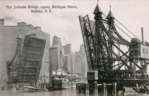 Lifted Prints: The Jacknife Bridge, Michigan Street, Buffalo, NY, USA