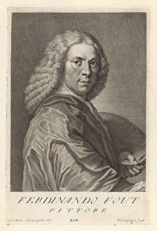 Palette Prints: Jacob Ferdinand Voet, Flemish portrait painter, c.1639-1689