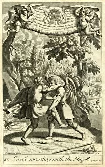 Images Dated 2nd June 2016: Jacob wrestling with the Angel