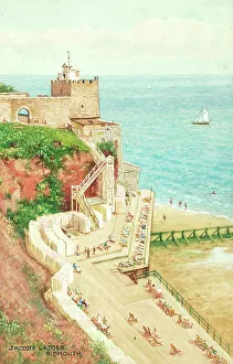 Jacobs Prints: Jacob's Ladder, Sidmouth, Devon