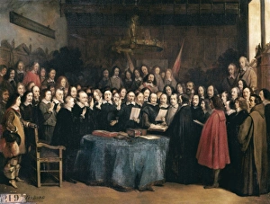 JACQUAND, Claude (1840-1878). Congress of Munster JACQUAND, Claude (1840-1878). Congress of Munster