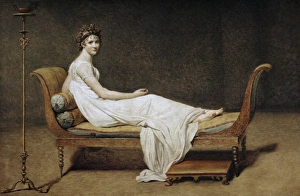 Neoclassical Collection: Jacques-Louis David (1748-1825). Portrait of Madame Recamier