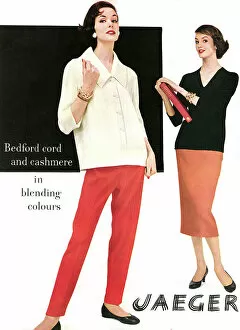 Adverts Gallery: Jaeger advertisement, 1956
