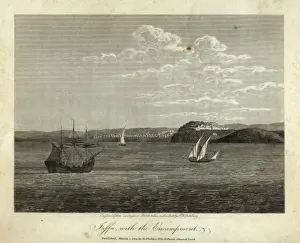 Jaffa with an Ottoman encampment, Israel
