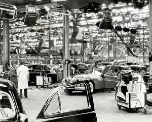 Jaguar factory, motor car assembly line, Coventry