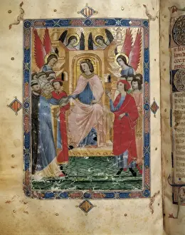 Llibre Prints: JaimesI the Conqueror. Fol 222v of the Llibre