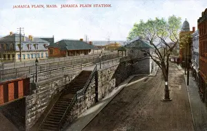 Jamaica Plain Station, Jamaica Plain, Boston, Mass, USA