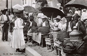 Images Dated 30th May 2018: Jamaica, West Indies - Rope Tobacco Sellers