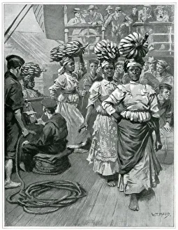Images Dated 2nd June 2020: Jamaican export of bananas 1901