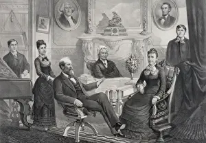 Garfield Prints: James A. Garfield and family