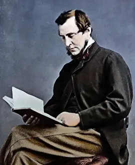 Froude Prints: James Anthony Froude (hand coloured photo) Victorian period