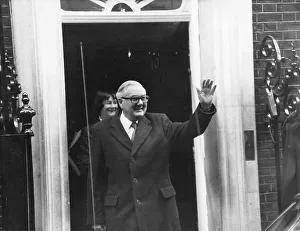 James Callaghan, Labour politician, outside Number 10