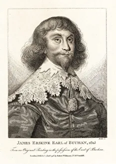 Courtier Prints: James Erskine, 6th Earl of Buchan, courtier, 1615