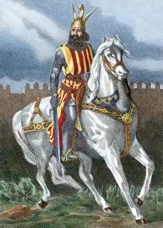 James I The Conqueror (1208-1276) on horseback
