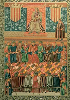 Citizens Prints: James I the Conqueror presiding the Lleida Courts, 1242. Min
