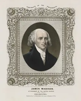 Madison Prints: James Madison - 4th President of the United States