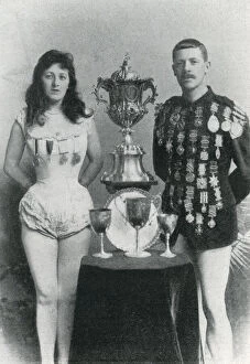 Images Dated 24th October 2019: James & Marie Finney, exhibition swimmers at Hippodrome