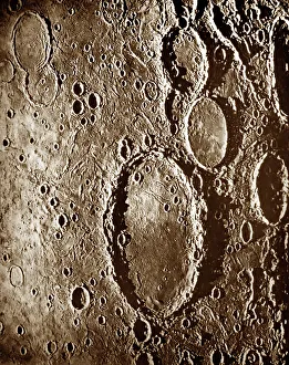 Nasmyth Prints: James Nasmyth's model moon photograph, Wargentin