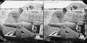 James River, Va. Another Confederate gun emplacement at Howl