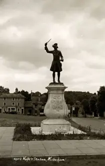Westerham Prints: James Wolfes Statue, Westerham, Kent