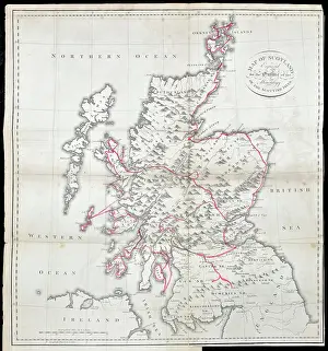 Sites Prints: Jameson's outline map of Scotland (1800)