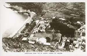 Jamestown, St Helena - view from the sea
