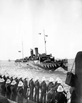 Images Dated 16th September 2011: Jan Breydel arriving at Dover with Haig and others
