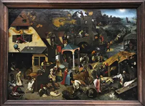 Jan Brueghel the Elder (1568-1625). Netherlandish Proverbs