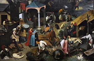 Absurdity Gallery: Jan Brueghel the Elder (1568-1625). Netherlandish Proverbs