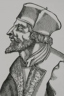 Bohemian Prints: Jan Hus (1369-1415). Czech theologian and philosopher