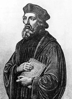 Pious Gallery: Jan Hus with Book