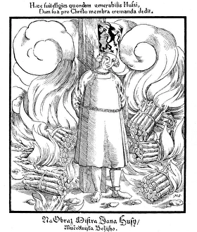 Burned Collection: Jan Hus Burned at Stake