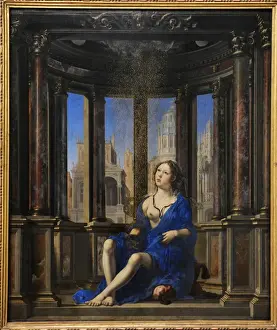 Flanders Prints: Jan Mabuse (1478-1532). Flemish painter. Danae. 1527