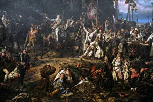 Matejko Collection: Jan Matejko (1838-1893). Kosciuszko in the Battle of Raclaw