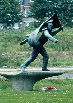 Jan van Hoof Memorial Statue, Nijmegen, Holland